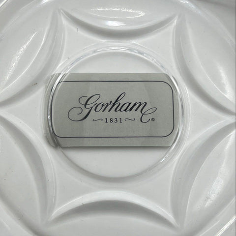 Gorham Elena Crystal Small Bowl 8.5 Inch Round Made in Japan with Original Box
