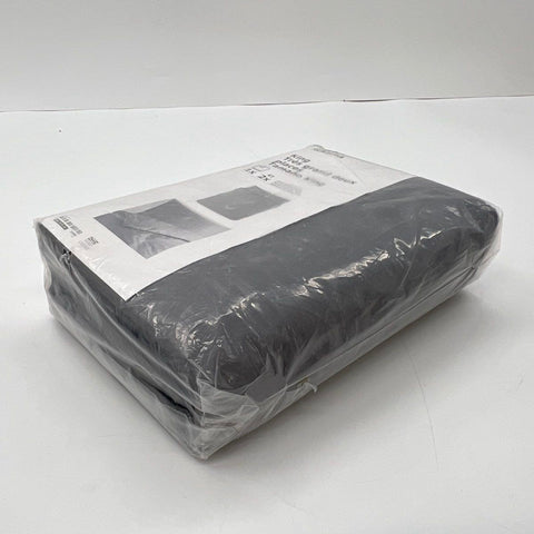 IKEA Gaspa King Duvet Cover Set Dark Grey 310 Thread Count 100% Cotton 3 Piece