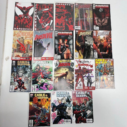 Daredevil + Cable & Deadpool 18 Comic Book Lot Marvel Comics Modern Age