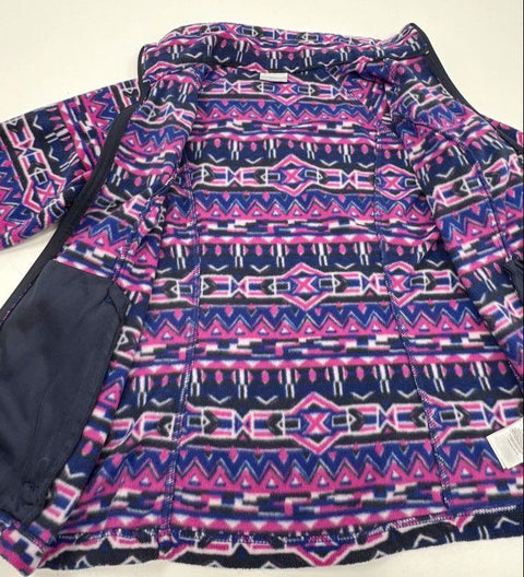 Columbia Women's Benton Springs Printed Full Zip Fleece Jacket Aztec Print Sz M