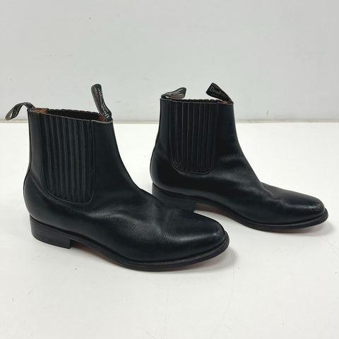 Destroyer Delujo Black Leather Goodyear Welt Chelsea Boots Size 9.5