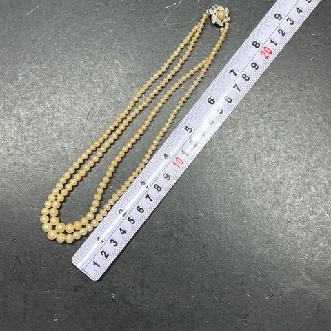 Vintage Deltah Faux Pearl Necklace