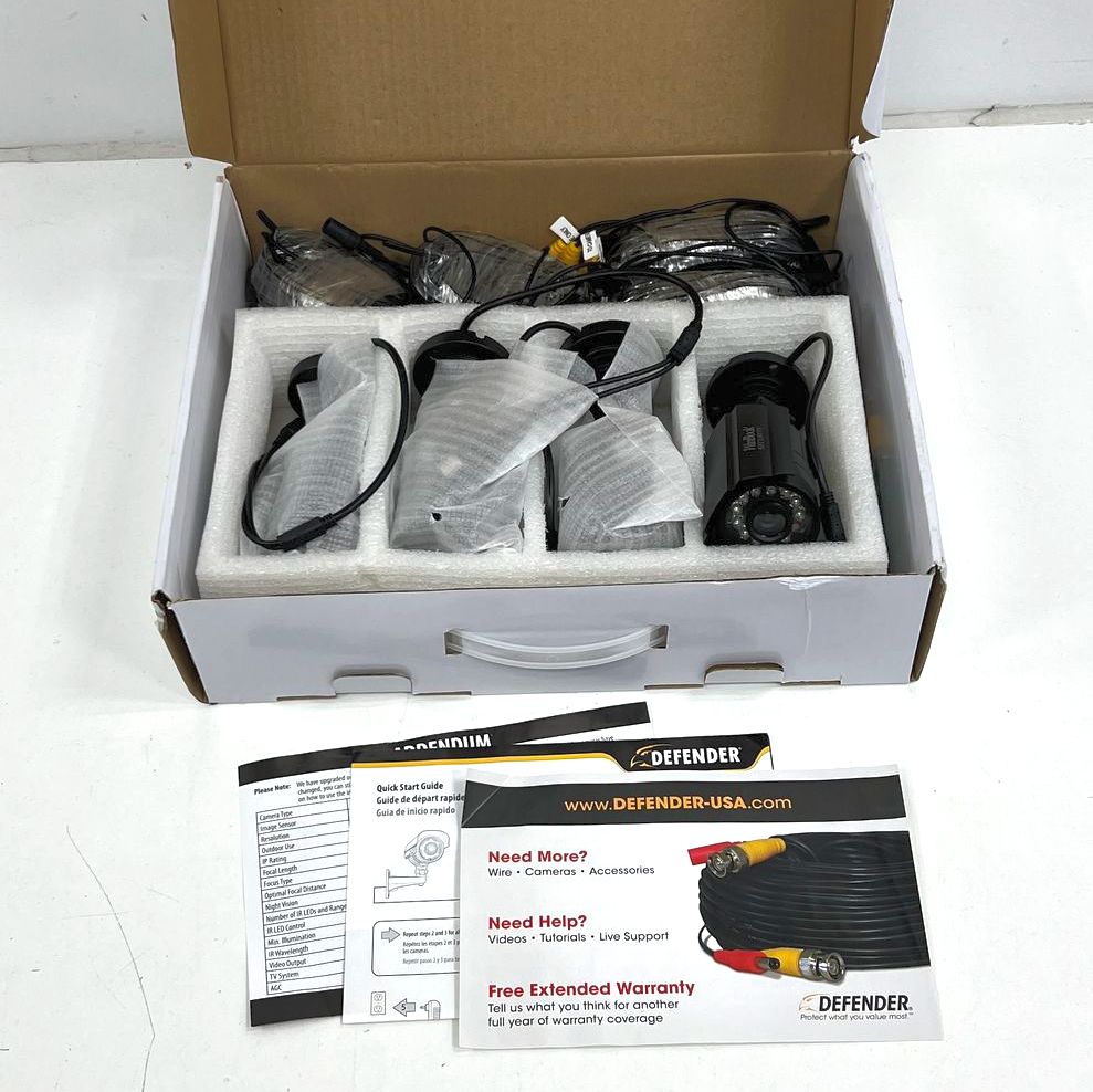 WinBook Security SDE100B1 CCTV Camera Lot 4 Pack Weatherproof Night Vision New