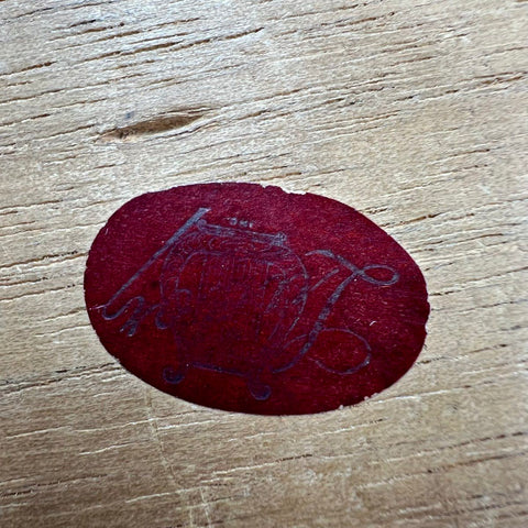 Vintage Swiss Music Box Brass Filigree Desk Caddy Inkwell Letter Holder