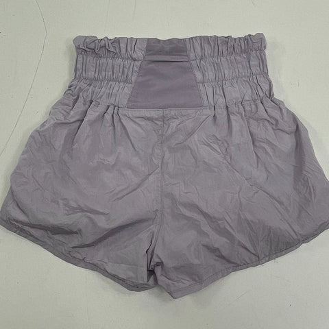 FP Movement Lot 2 The Way Home Smocked High Rise Lined Shorts Women's S XS