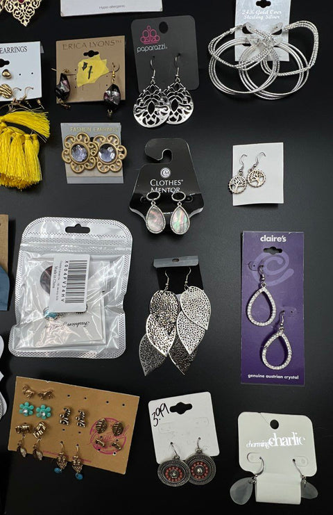 Boho Eclectic Jewelry Lot 35+ Pairs Earrings Time and Tru Paparazzi Claire's