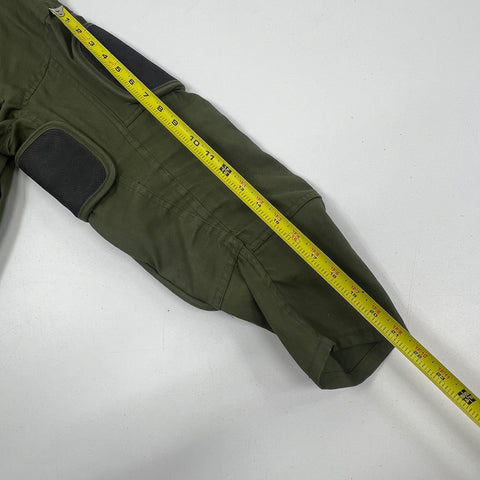 Vintage 10-X Green Canvas Padded Recoil Hunting Shooting Field Jacket USA