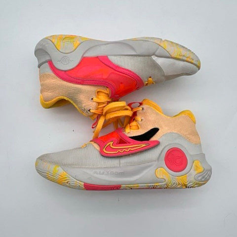 Nike KD Trey 5 X White University Gold Siren Red Basketball Shoes Size 8