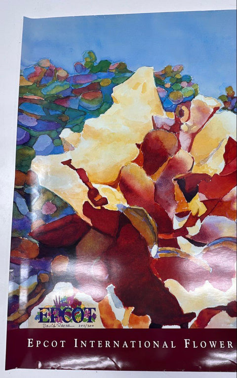 Epcot Flower & Garden Festival Posters 1996 1998 Signed Numbered Lot of 2