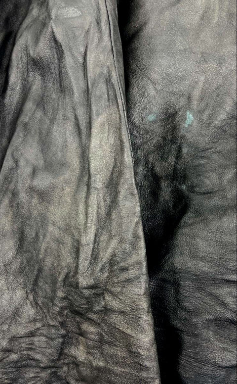 Vintage 70s Dan Di Modes 24k Leather Belted Trench Coat Jacket Made in USA