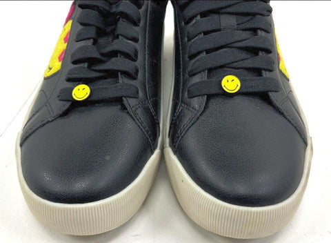 Dr. Scholl's Smileyworld Time Off Black Low Top Sneakers Size 8.5
