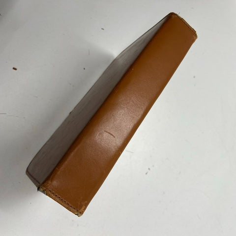 Vintage 1960s Mens Brown Leather Dopp Kit Travel Toiletry Grooming Set Case