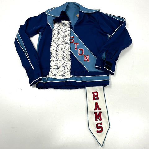 Vintage 70s Ralston High School Marching Band Uniform Jacket Rams Sz 36S