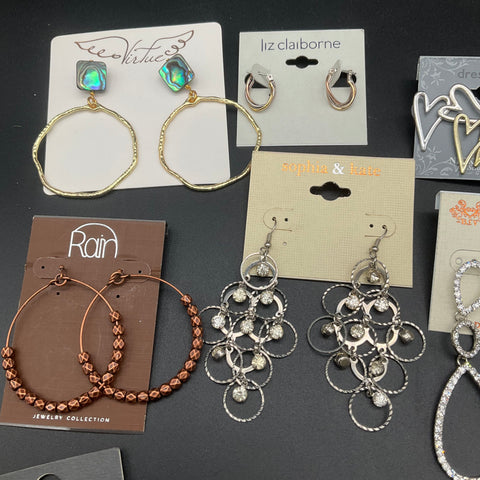 Anthropologie WHBM Lane Bryant World Market Earrings Jewelry Lot of 16