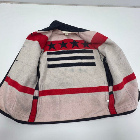 Vintage 90s The Limited Americana Flag Stars Stripes Chore Coat Jacket Sz M