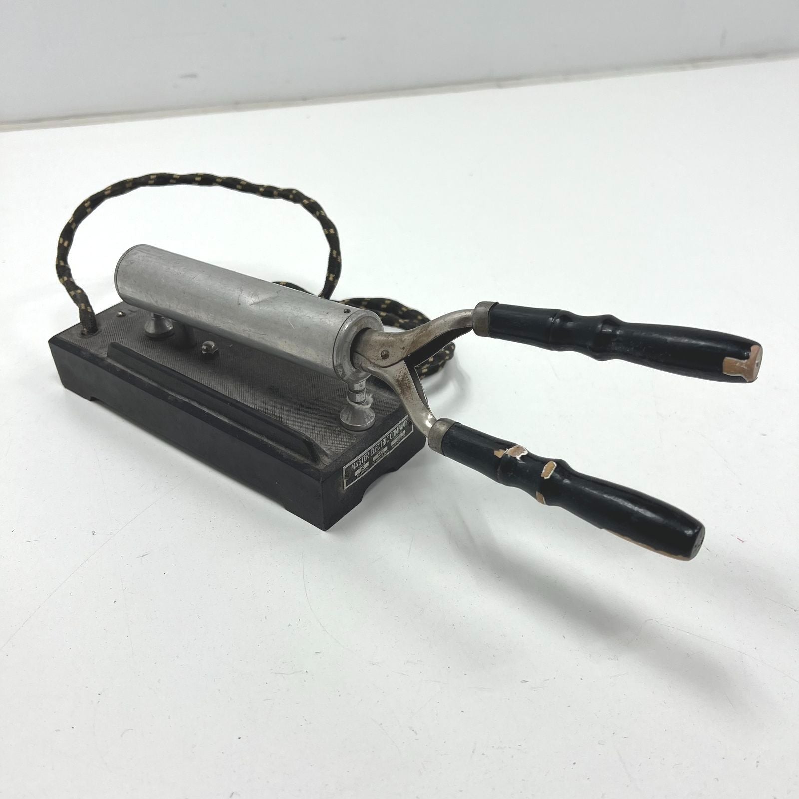 Vintage Master Electric Co Curling Iron Heater Base 1920s Chicago For Parts