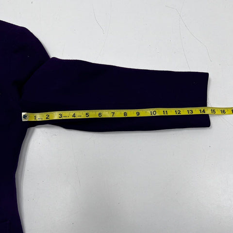 Vintage 90s Pendleton Purple 100% Virgin Wool Petite Blazer Jacket Sz 4