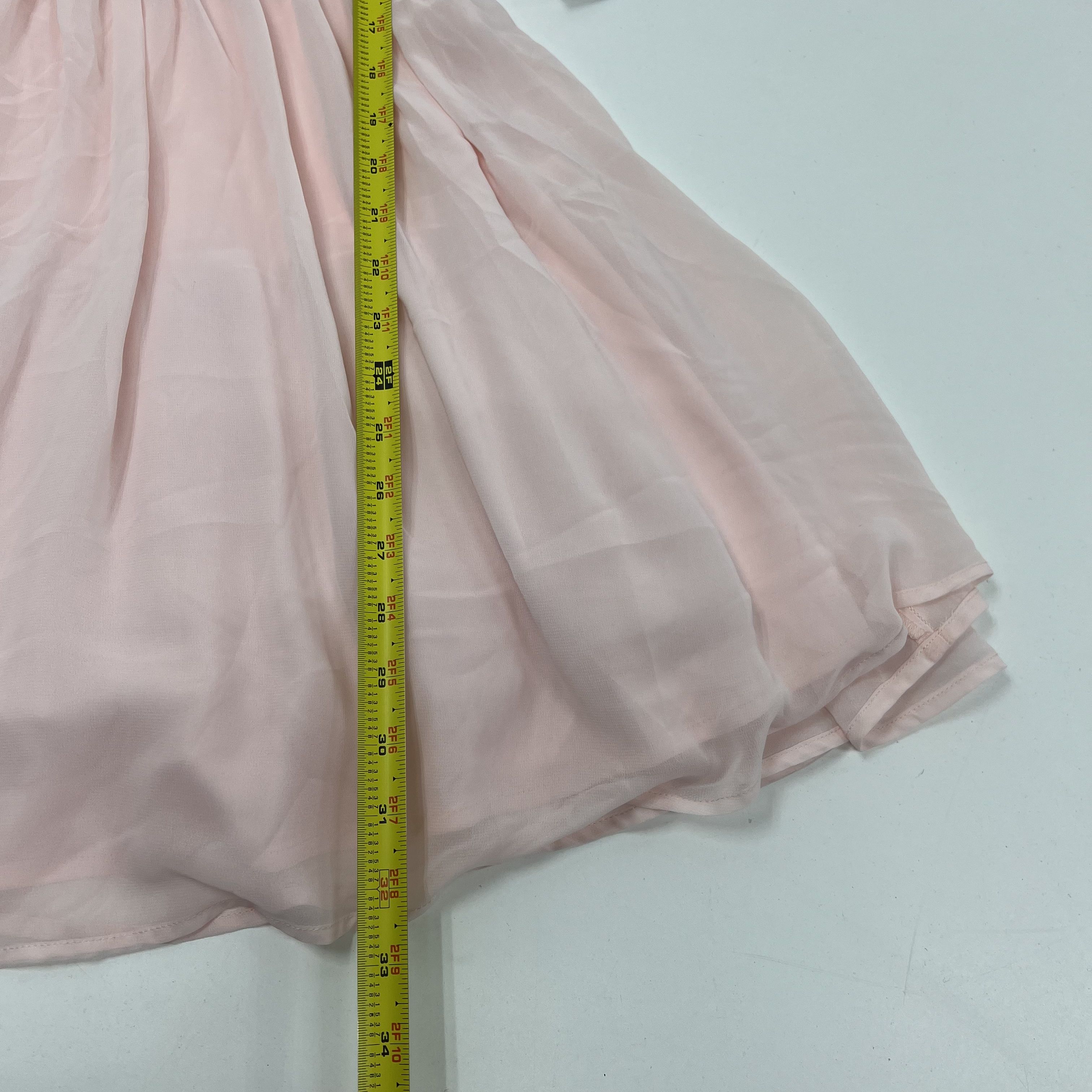 NWT Deb Y2K Pink Gray Formal Dress Short A-Line Juniors 13 Metallic Lace Bodice