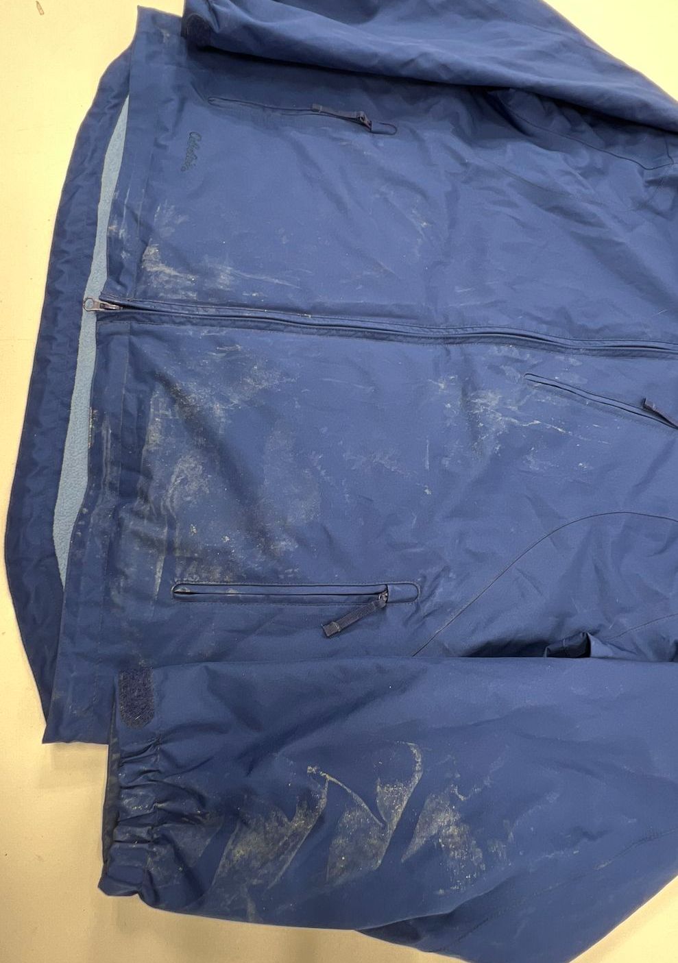 Women's Cabela's Blue on Blue Fleece Lined Full Zip Coat - Size XL