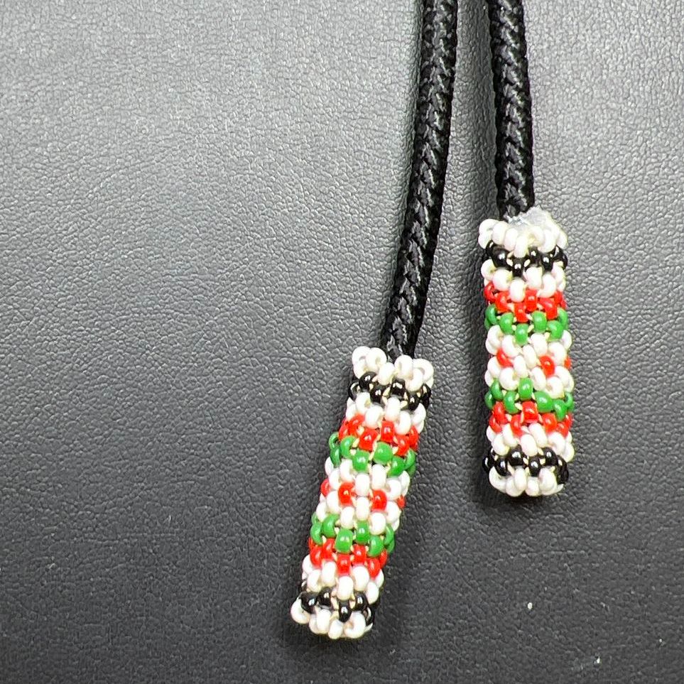 Seed Bead Bird Bolo Tie