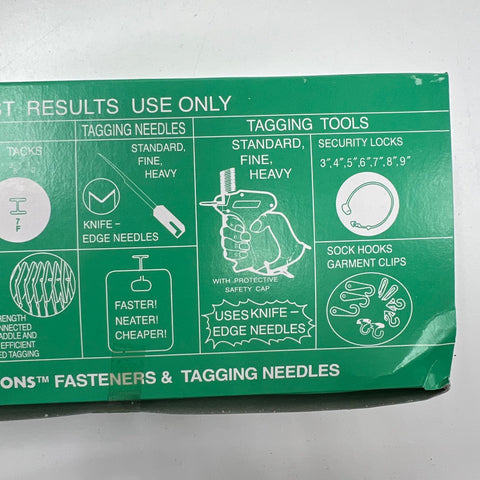 Connexions 6214-1 Clear 1" Standard Tagging Gun Fasteners NOS Lot 50,000 Pcs