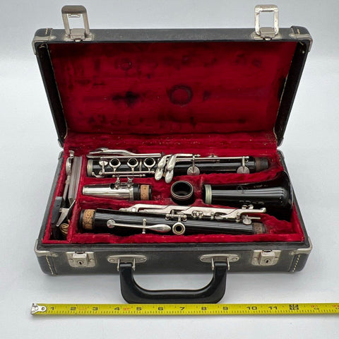 Vintage Normandy Bb Clarinet Wood Intermediate Instrument with Hard Case