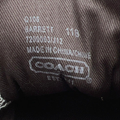 Coach Barrett Signature Brown Jacquard Canvas Sneakers Women's Size 11B