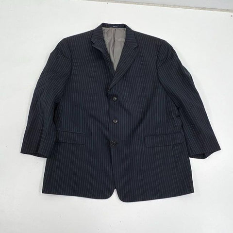 Lot Hart Schaffner Marx Pinstripe Suit & Perry Ellis Blazer Men's Sz 18/87