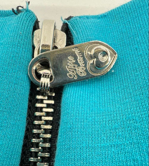 Apple Bottoms Women's Black Blue Strapless Zipper Romper Vintage Y2K Pockets SzL