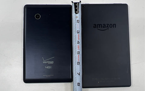 Mixed Brand Tablet Lot 7 Piece Toshiba Amazon Fire Verizon Naxa For Parts Only
