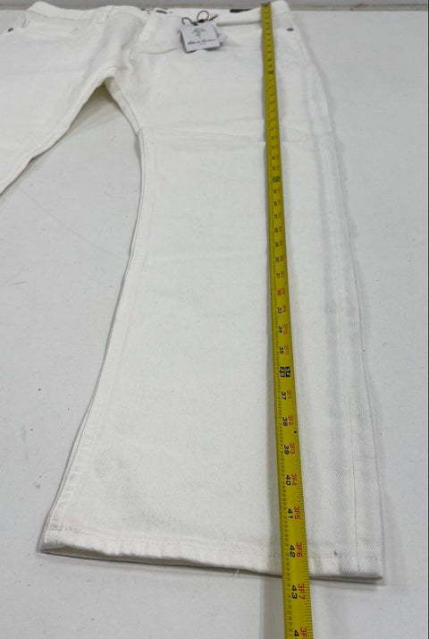 Robert Graham Men's NWT Palin Tailored Kipling White Denim Jeans Size 35