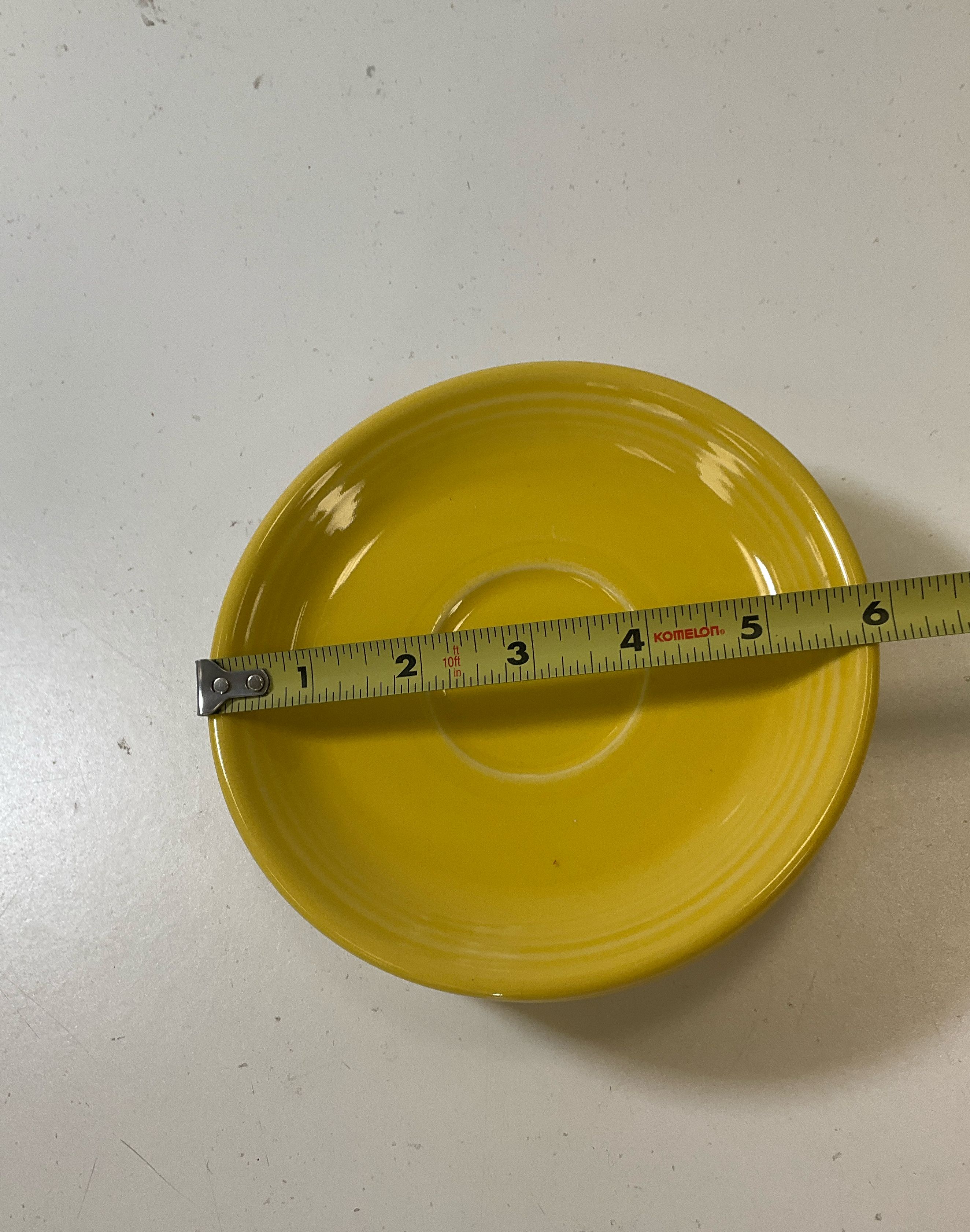 3 Homer Laughlin Fiestaware Replacement Yellow Saucers Modern