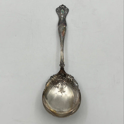 1847 Rogers Bros Vintage Pattern Silver Plate 8.25" Serving Spoon Grape Vine