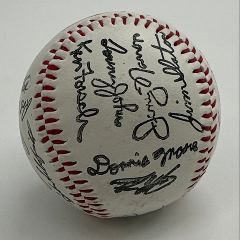 MLB Baseball Signed California Angels 1985 Team Autographed 25th Anniversary