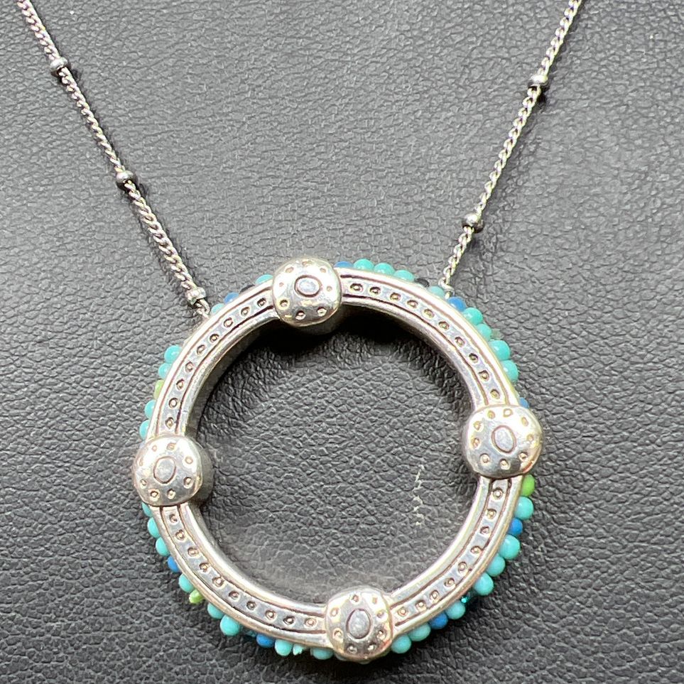 Brighton Turquoise Bead Pendant Necklace