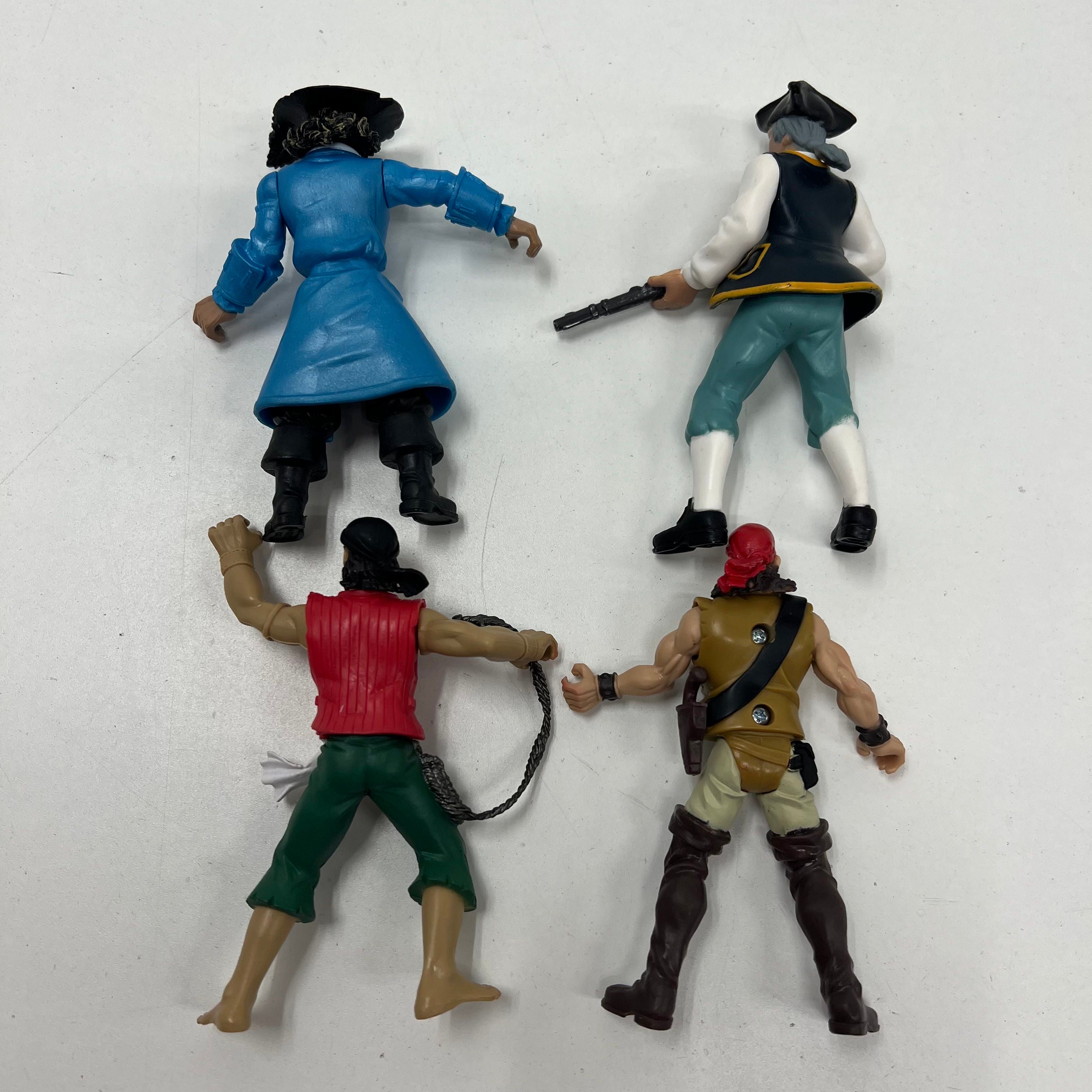 Chap Mei Pirate Action Figure Lot of 4 Toy Figures Swashbuckler Crew