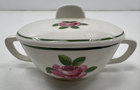 Taylor Smith Taylor Conversation Rose Tea Set 13pc Walter Dorwin Teague Vintage
