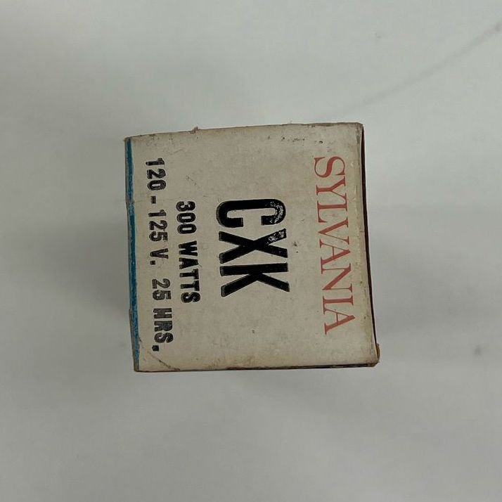 IOB Vintage Sylvania Movie & Still Projector Lamp Bulb Blue Top 300w Light Bulb