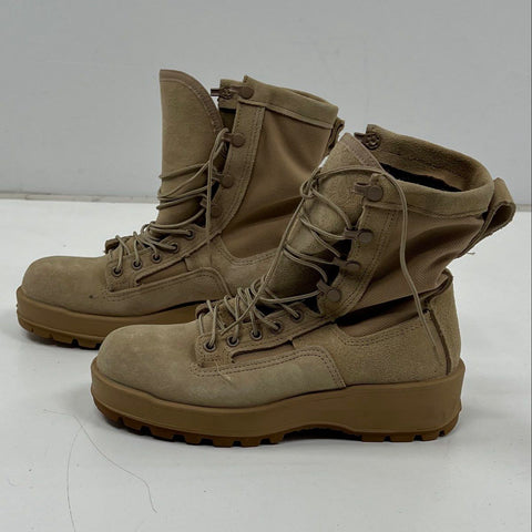 Altama Gore-Tex Army Flight Combat Crewman Boots Tan Vibram Sole Size 6R