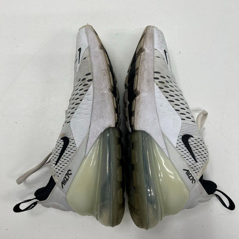 Nike Air Max 270 White Black Lifestyle Running Sneakers Womens Size 7