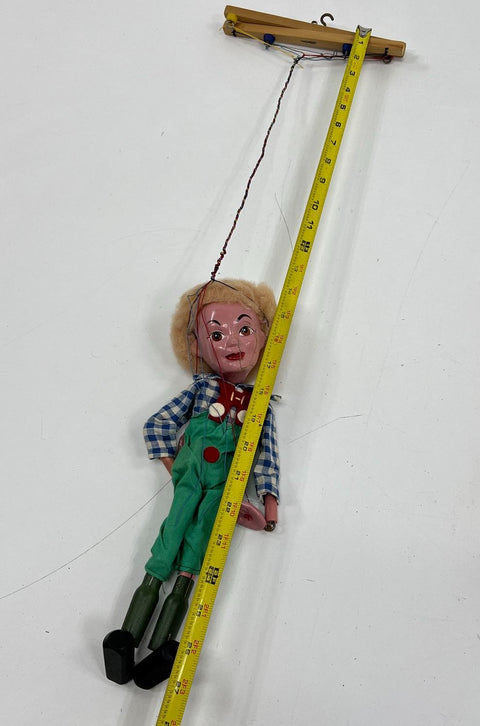 Vintage 60s Pelham Puppet Bimbo the Clown Marionette w/ Box Made in England