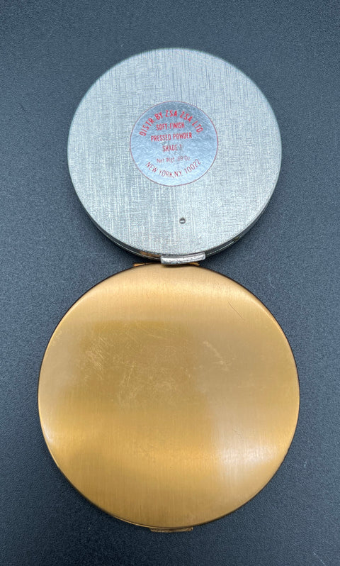 Vintage Elgin American & Byzac Lot of 2 Powder Compacts Gold & Silver Tone