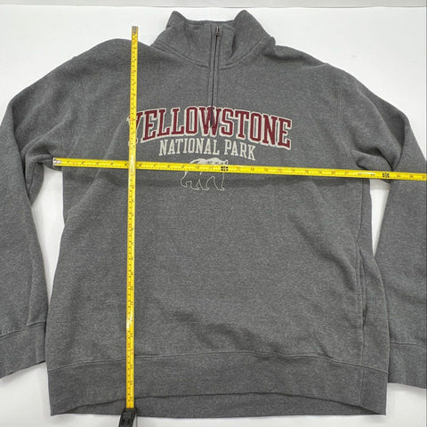 Vintage 90s Gear For Sports Yellowstone National Park 1/4 Zip Pullover Sz XL