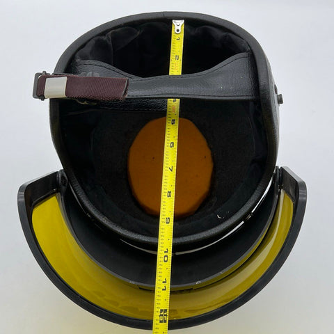 Vintage Sno Rider Helmet Black with Amber Visor AMA Approved Display Only