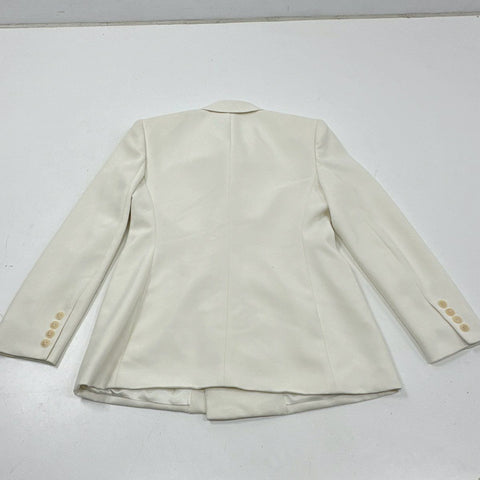 Lauren Ralph Lauren Women's Ivory Double Breasted Petite Blazer Sz 4P