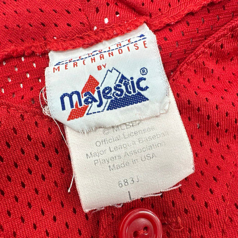 Vintage 2000s Ken Griffey Jr Cincinnati Reds Majestic Mesh Jersey USA Sz Kids L