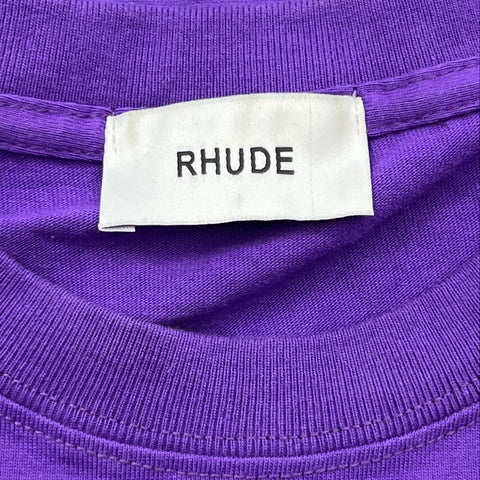 Rhude Men's Purple Black Hills The Legend Lives On Graphic T-Shirt Size M