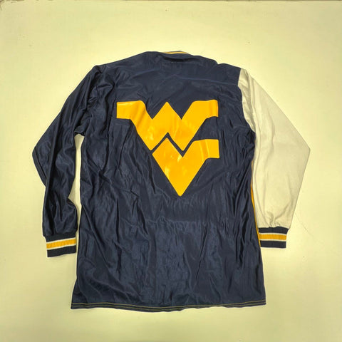 Vintage 80s West Virginia Mountaineers Football Jersey Sports Belle USA Sz L
