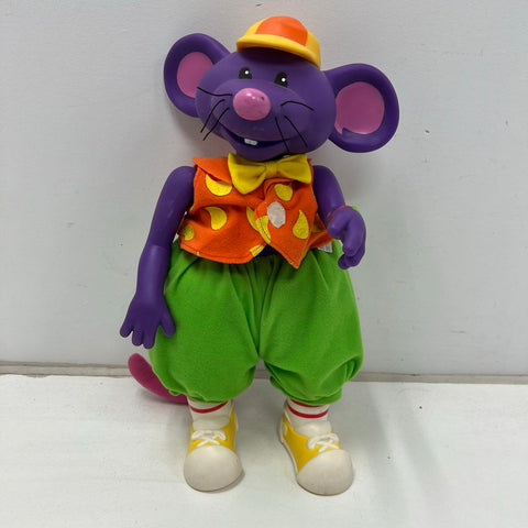 Vintage 1996 Bananas in Pajamas Rat in a Hat Purple Figure Doll Toy ABC TV