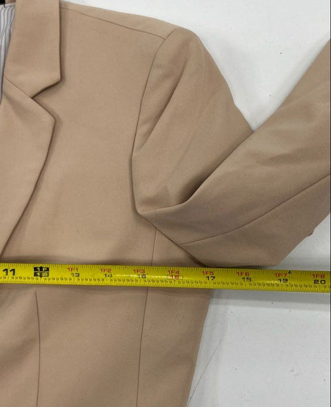 Express Women's Tan Stretch Single Button Blazer Jacket Size 8 NWT